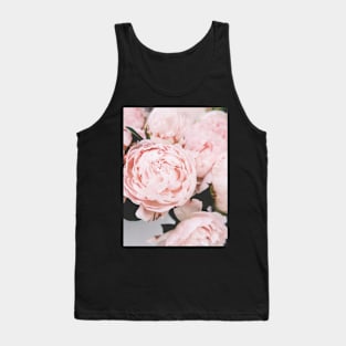 Flowers print, Pink, Pastel, Fashion print, Scandinavian art, Modern art, Wall art, Print, Minimalistic, Modern Tank Top